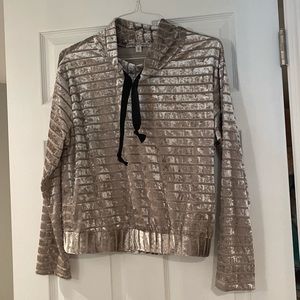 Gypsies and Moondust velvet gray sweater S